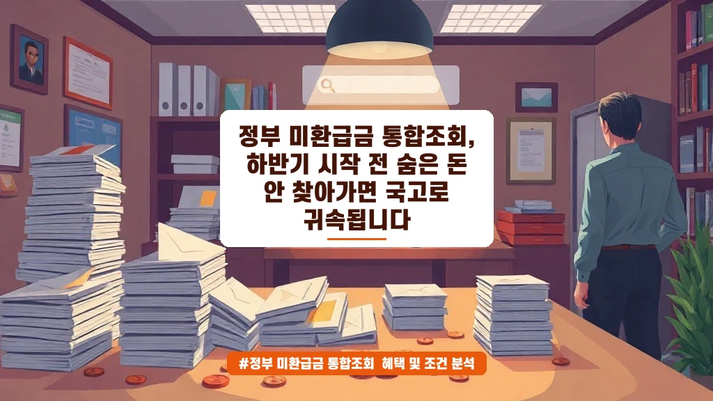 하반기 전에 꼭 확인! 정부 미환급금 통합조회로 숨은 돈 찾기