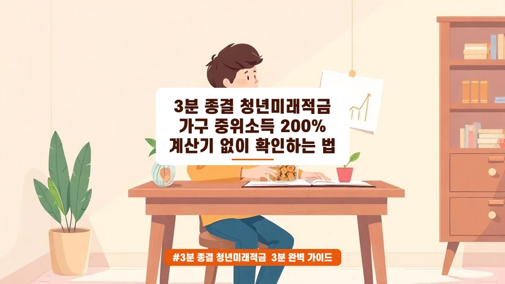 청년미래적금 가구소득 200% 확인법, 계산기 없이 3분 컷