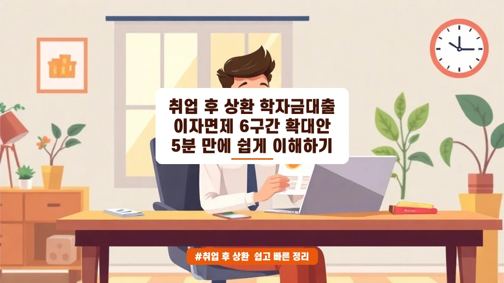 취업 후 상환 학자금대출 이자면제 6구간 확대, 5분 정리
