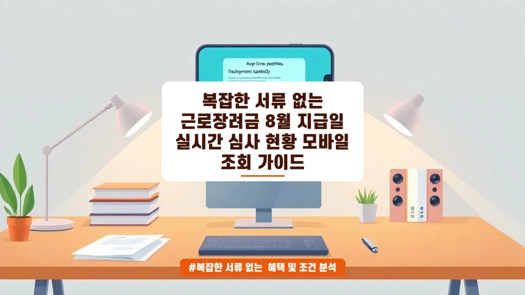 근로장려금 8월 지급일 실시간 조회 모바일 가이드