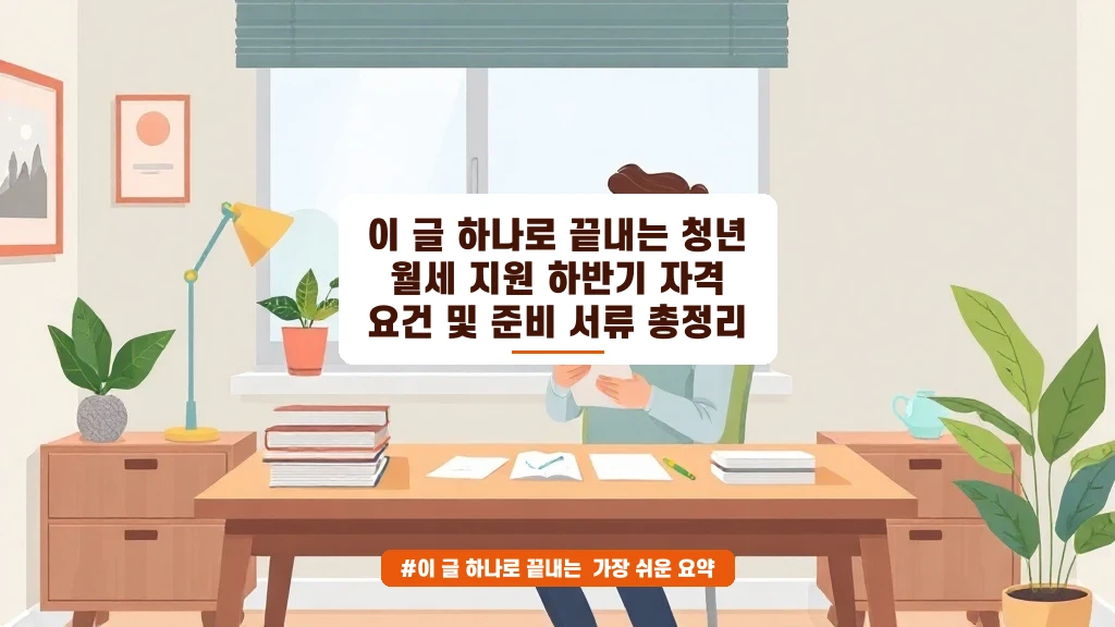 청년 월세 지원 하반기, 이것만 챙기면 끝! 자격과 서류 총정리