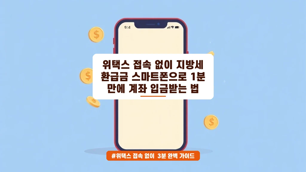 위택스 없이 지방세 환급금 1분 만에 계좌로 받는 법