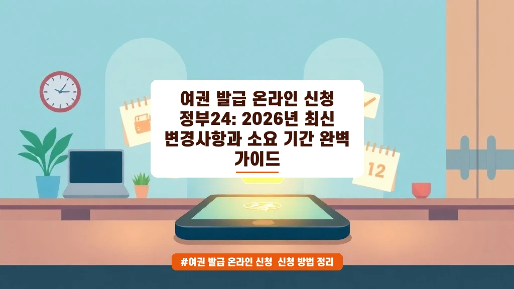 2026년 여권 갱신 온라인 신청, 이렇게 하면 진짜 쉬워요