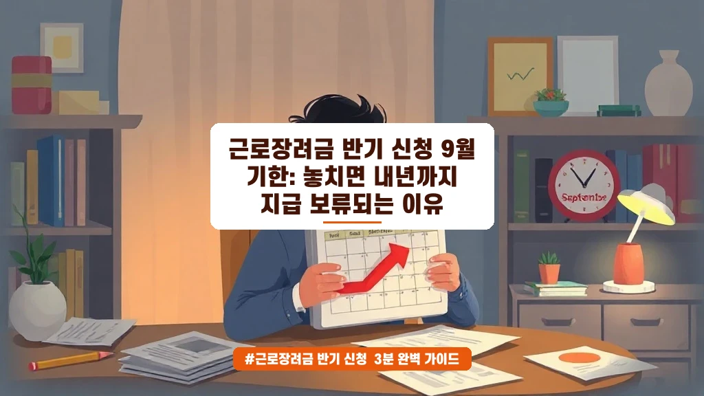 9월 놓치면 내년까지 기다려야? 근로장려금 반기신청 치명적 이유