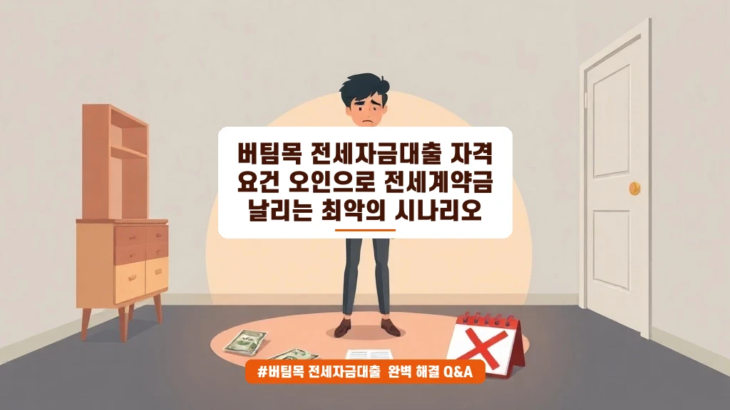 버팀목 전세자금대출 자격 오인으로 계약금 날릴 뻔한 썰