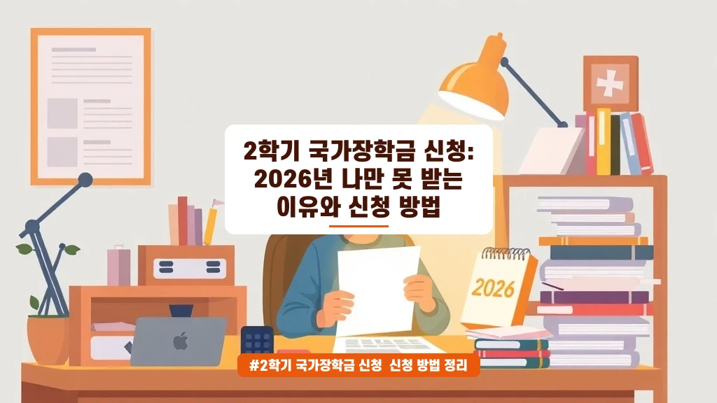 2학기 국가장학금, 놓치면 후회하는 신청 꿀팁