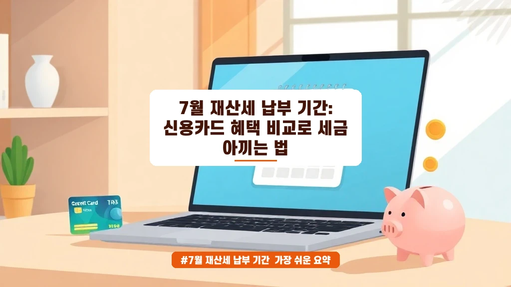 7월 재산세 납부, 신용카드로 만원 아끼는 꿀팁