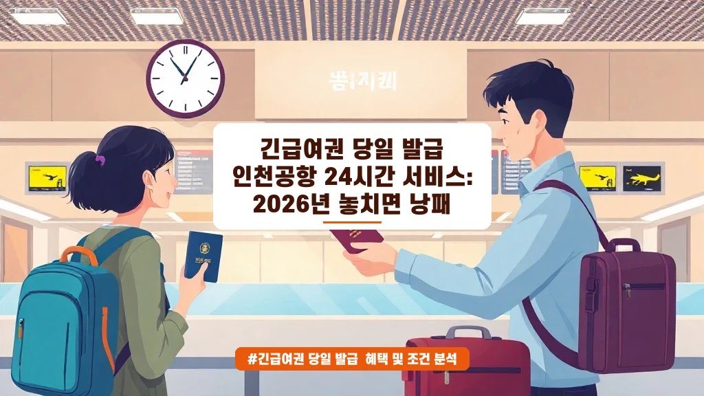 여권 만료 임박? 인천공항 긴급여권 당일 발급 꿀팁