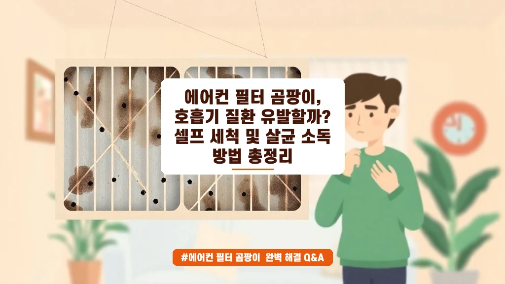 에어컨 필터 곰팡이가 호흡기 질환 유발한다고? 직접 셀프 청소하는 법