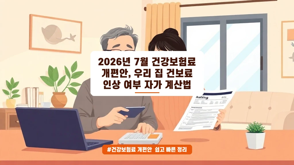 7월 건보료 개편, 우리 집은 얼마나 오를까? 자가 계산법