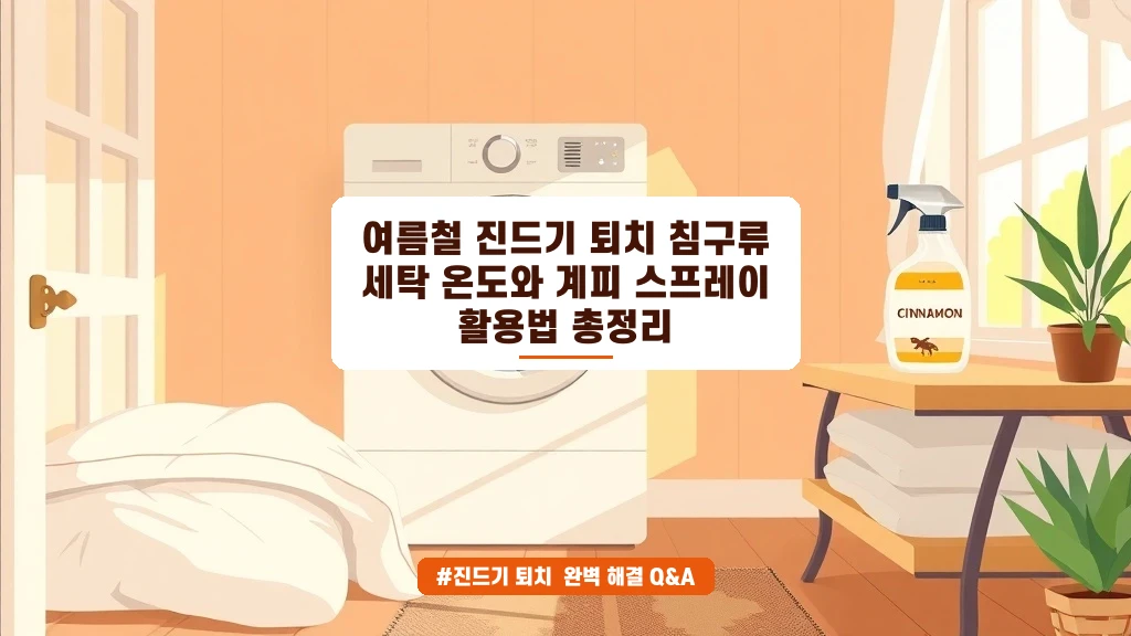 여름철 진드기 퇴치, 침구 온도와 계피 스프레이면 충분해요