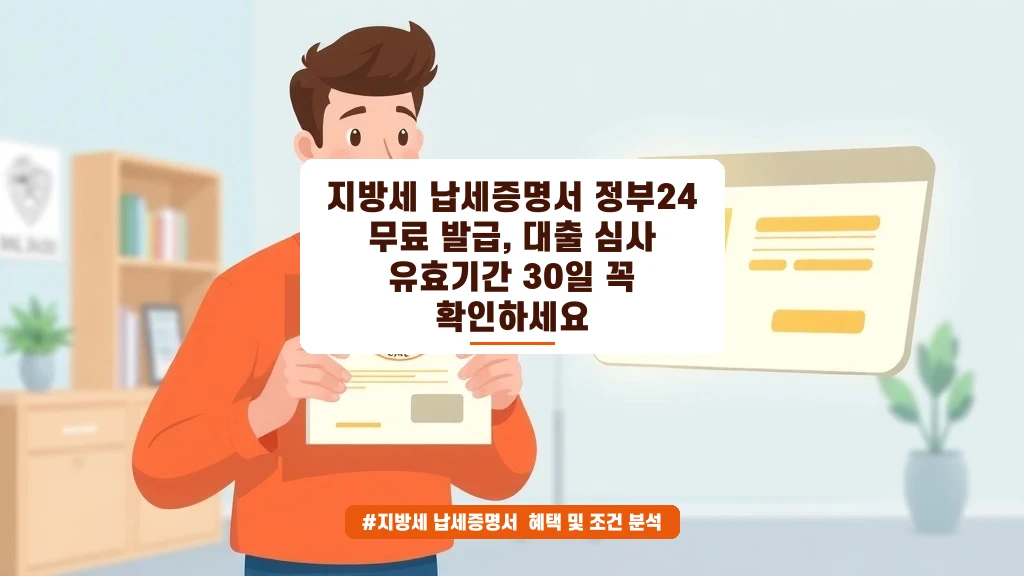 지방세 납세증명서 정부24 무료 발급 & 대출 유효기간 완벽 정리