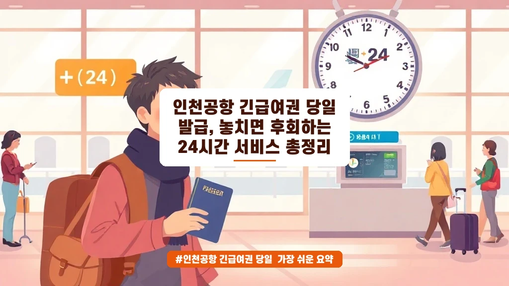 여권 만료 임박? 인천공항 긴급여권 당일 발급 꿀팁