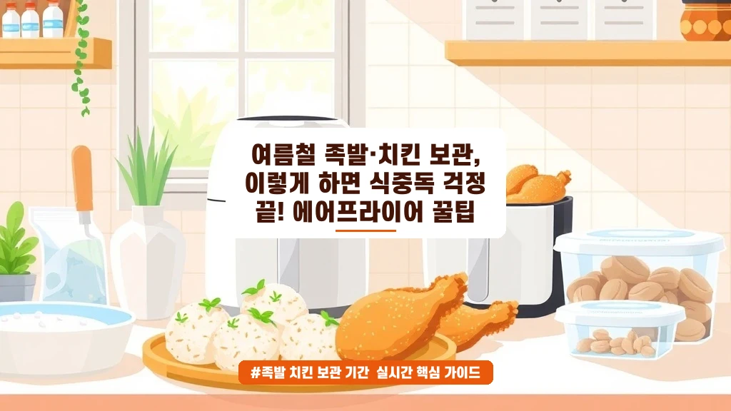 여름철 족발·치킨 보관과 에어프라이어 데우기 꿀팁
