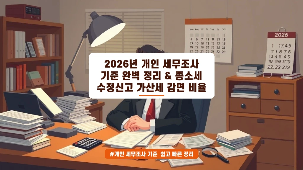 종소세 수정신고 가산세 감면, 이렇게 하면 혜택 커져요