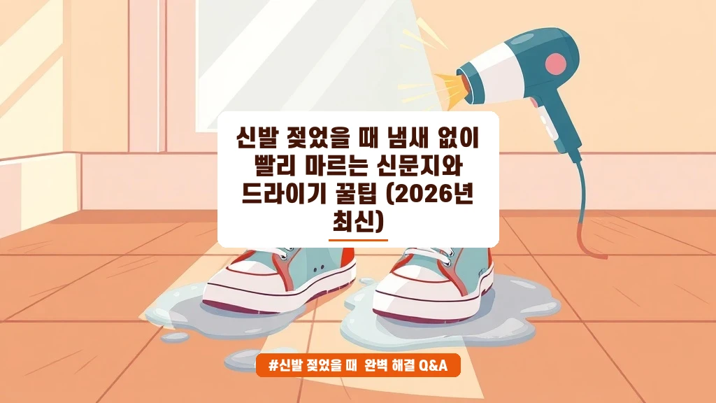 신발 젖었을 때 냄새 없이 말리는 신문지 꿀팁