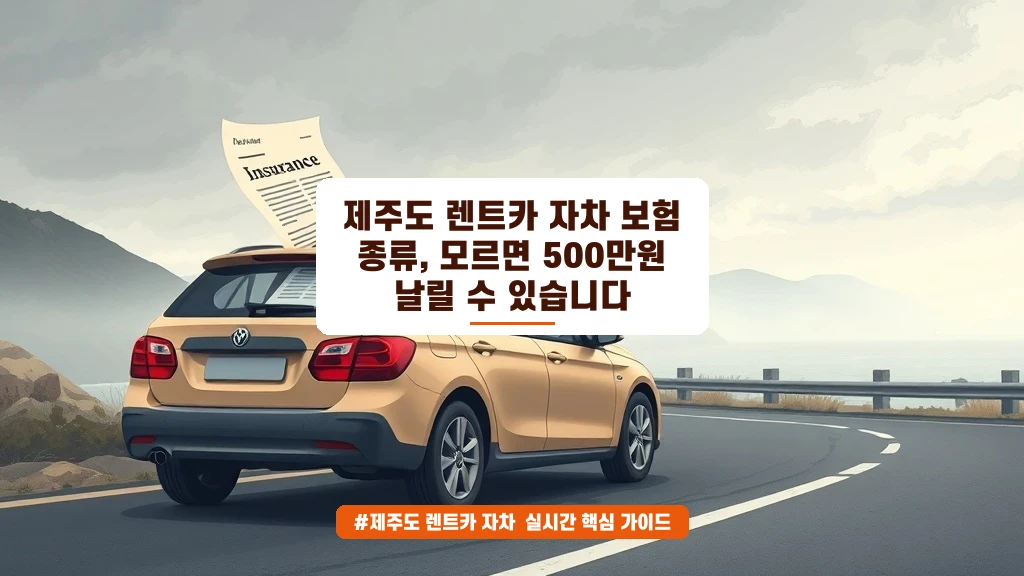 제주도 렌트카 자차보험, 이렇게 고르면 사기 안 당해요