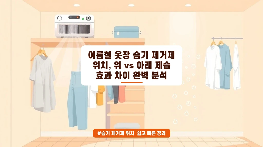 여름 옷장 습기 제거제, 위 vs 아래 어디가 진짜 효과적일까?