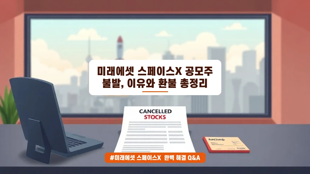 스페이스X 공모주 청약했는데 왜 환불됐을까? 미래에셋 무산 이유