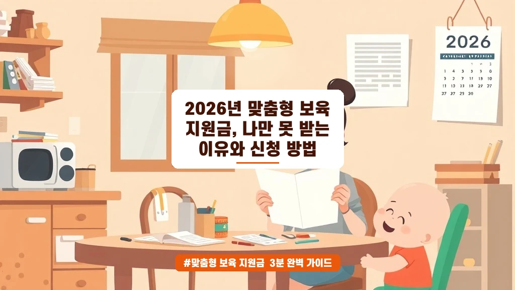 맞춤형 보육 지원금 7월 시행, 양육수당 중복 수령 가능할까?