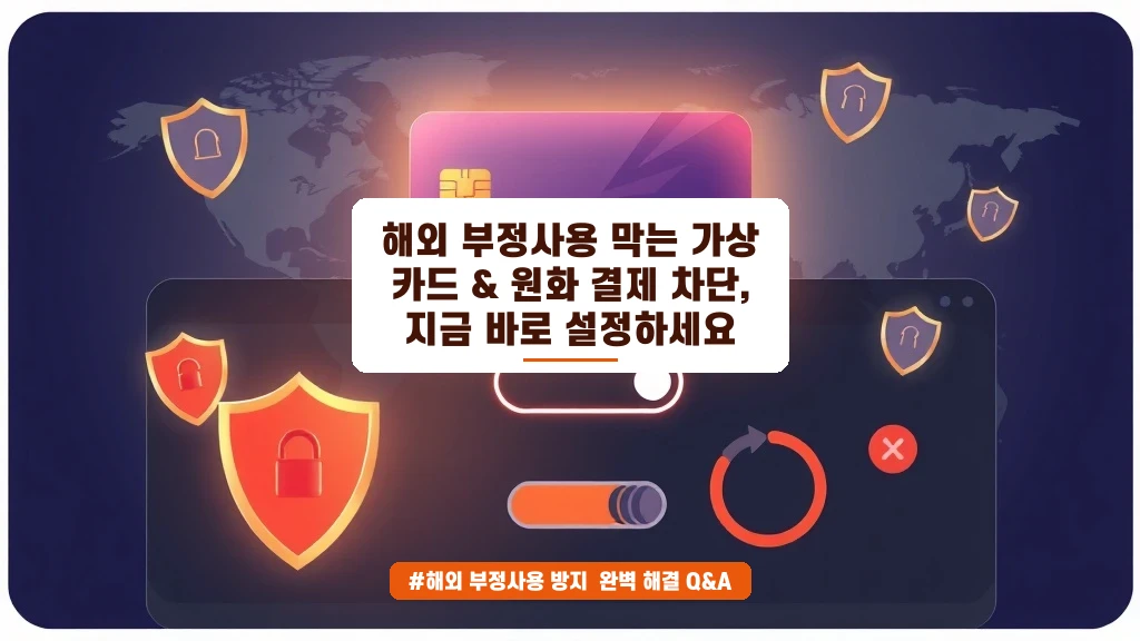 해외서 카드 긁힐까 무서워요? 가상카드 & 원화결제 차단법