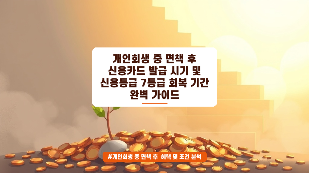 개인회생 면책 후 신용카드 발급, 언제 가능할까요? (신용점수 회복 가이드)