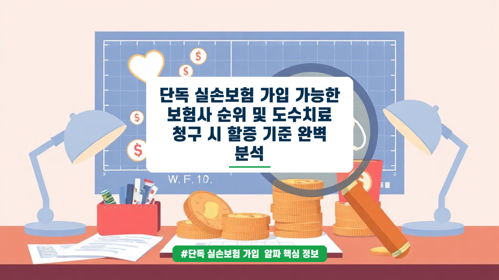 단독 실손보험 가입 순위와 도수치료 할증 기준 완벽 정리