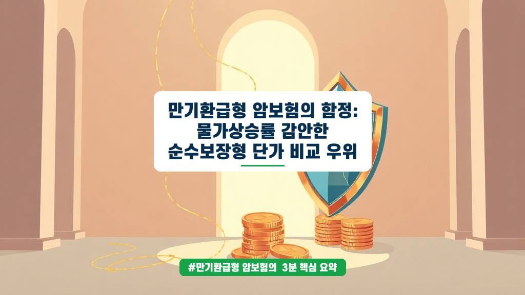 만기환급형 암보험의 함정, 물가상승률을 고려한 진짜 수익 계산법