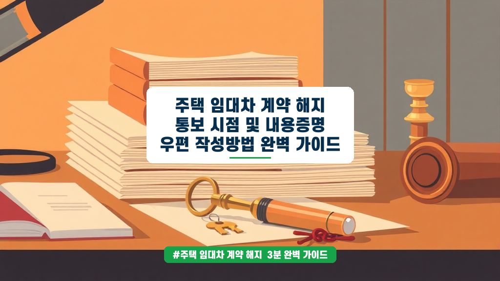 주택 임대차 계약 해지, 내용증명 작성법으로 보증금 안전하게 지키기