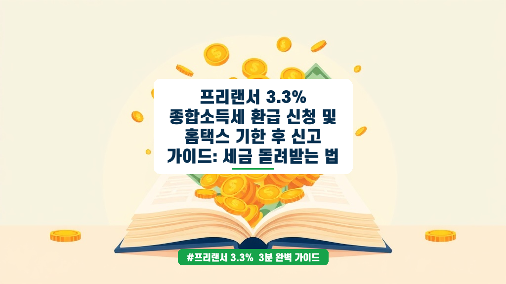 프리랜서 3.3% 세금 환급과 기한 후 신고 핵심 가이드