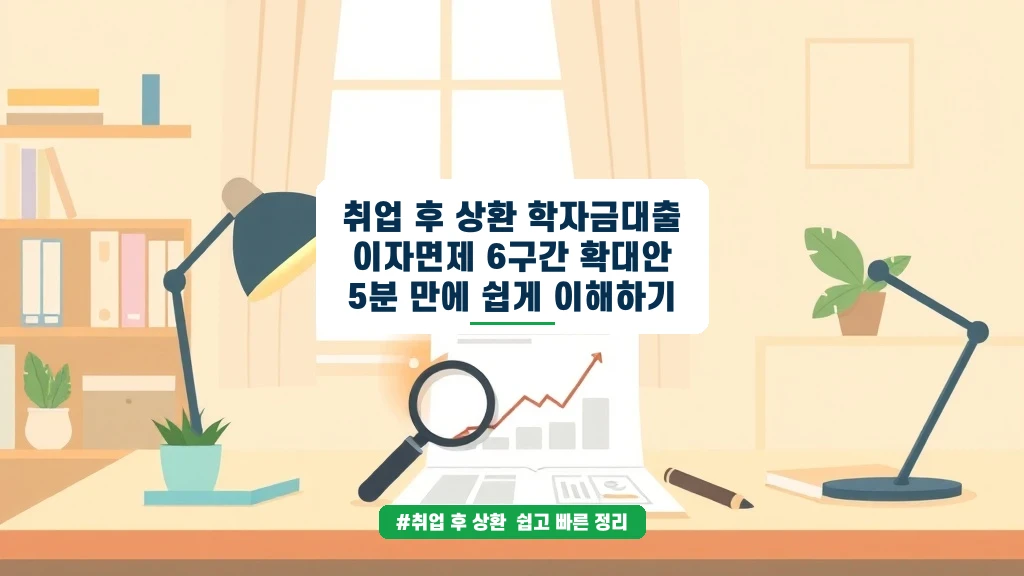 취업 후 상환 학자금대출 이자면제 6구간 확대, 5분 정리