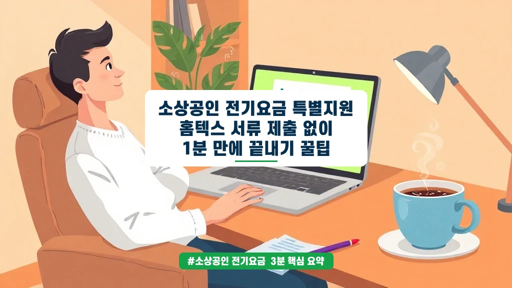 소상공인 전기요금 지원 20만 원, 서류 제출 없이 1분 신청