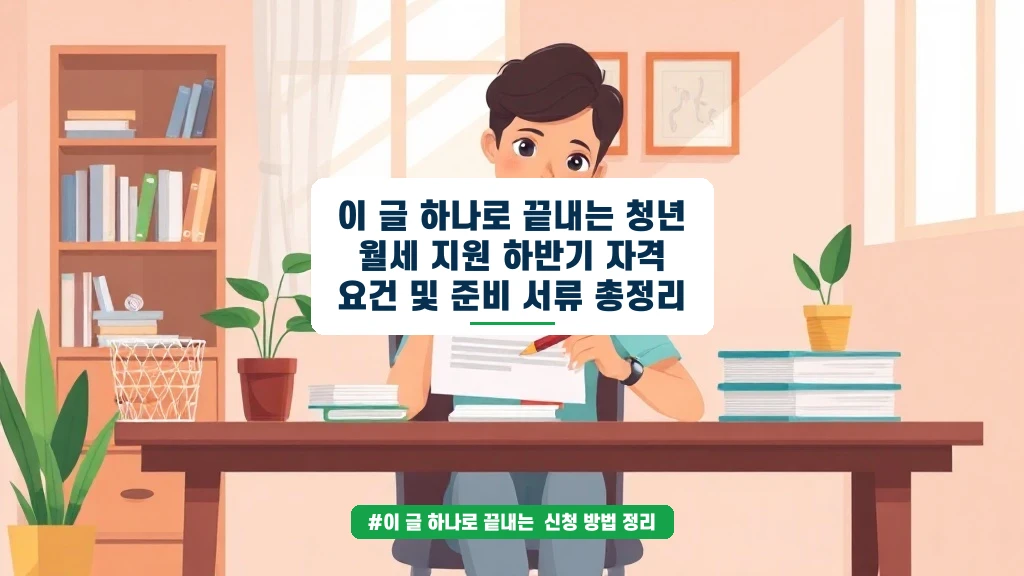 청년 월세 지원 하반기, 자격 조건과 서류 한 번에 정리