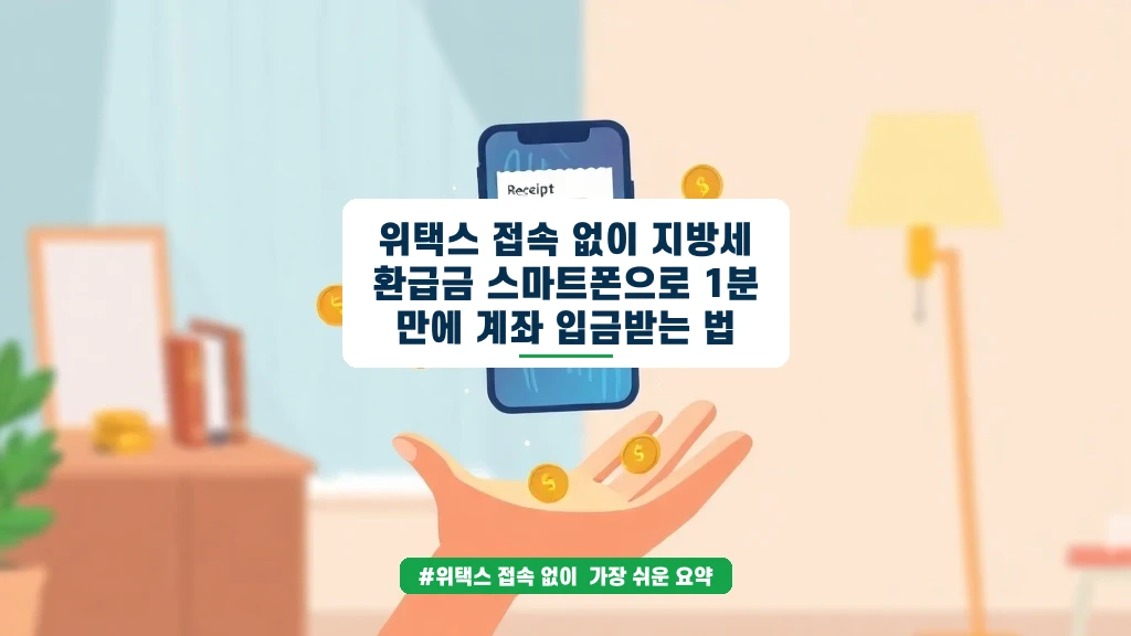 위택스 없이 지방세 환급금 1분만에 계좌로 받는 법