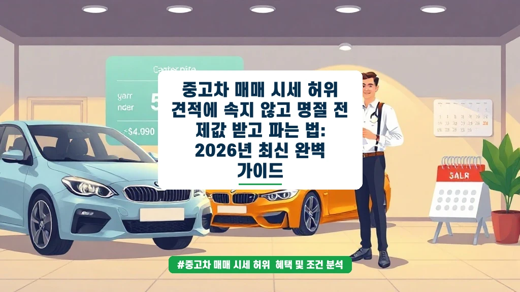 중고차 허위매물에 속지 않고 제값 받고 파는 현명한 방법