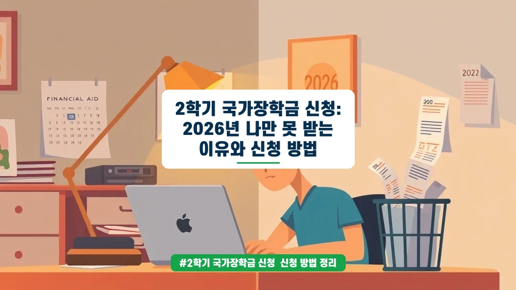 2학기 국가장학금 신청, 놓치면 후회하는 기간과 조건