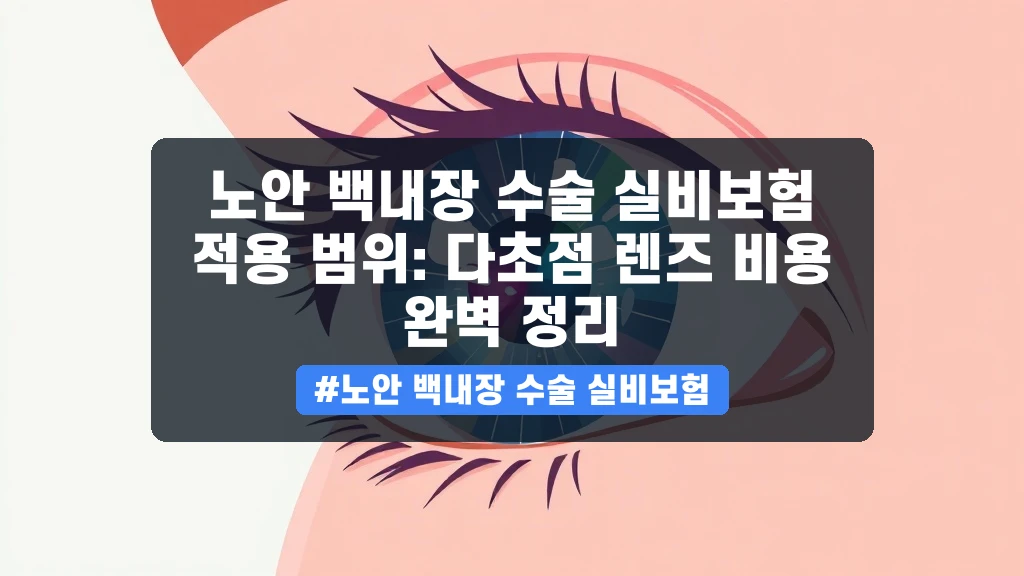 백내장/노안 수술, 실비보험으로 얼마나 받을 수 있을까? 💸