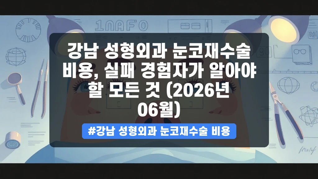 강남 눈코재수술, 연예인 라인 실패했을 때 비용과 재수술 적기 체크