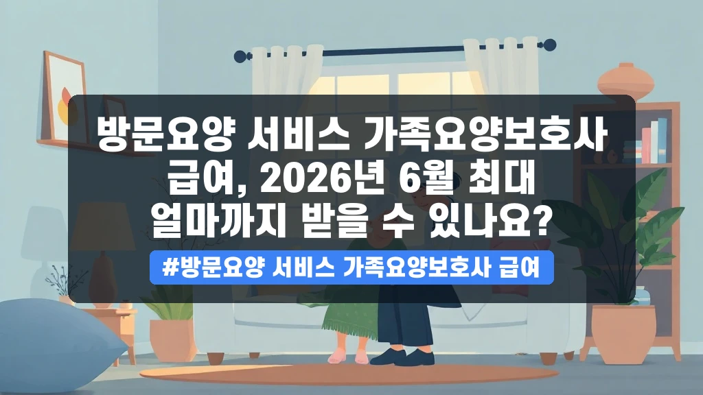 가족요양보호사 급여, 우리 집 수발 부담 비용은 얼마일까요?