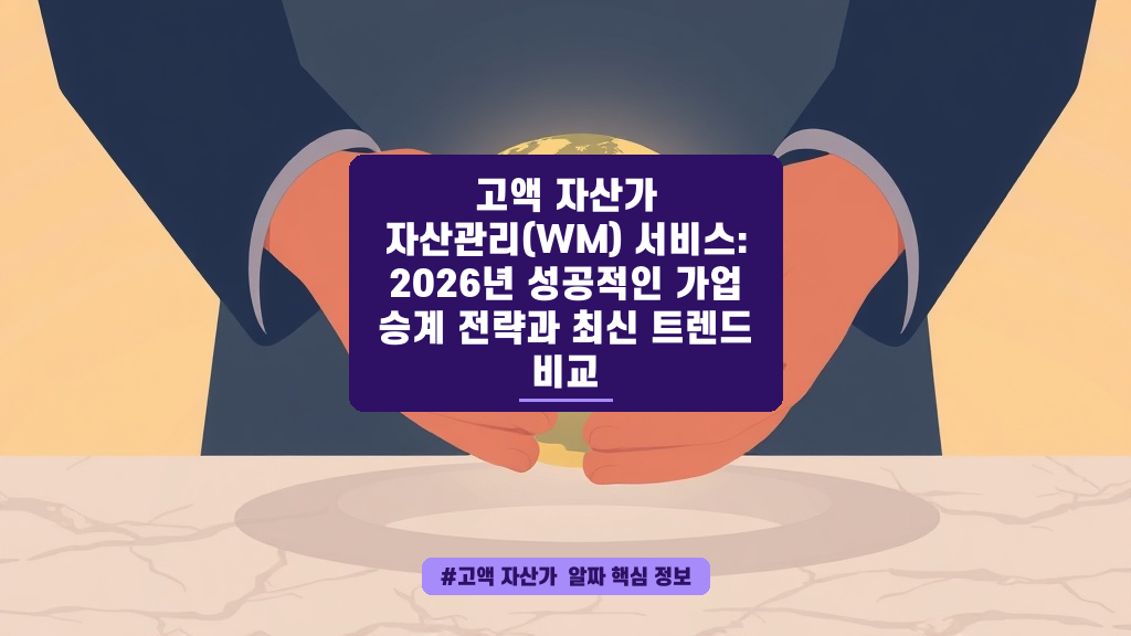 고액 자산가, 우리 가족만을 위한 완벽한 자산 관리 비밀 가이드