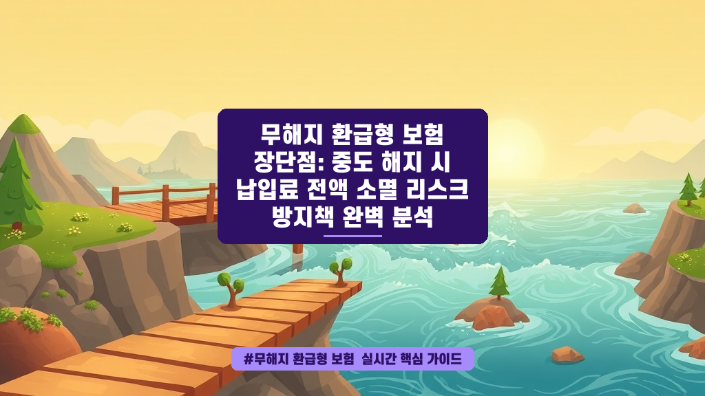 보험료 아끼려다 낭패? 무해지 환급형 똑똑하게 고르는 법