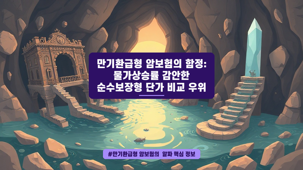 내 돈 아끼려다 손해? 만기환급형 암보험의 진실과 똑똑한 선택법