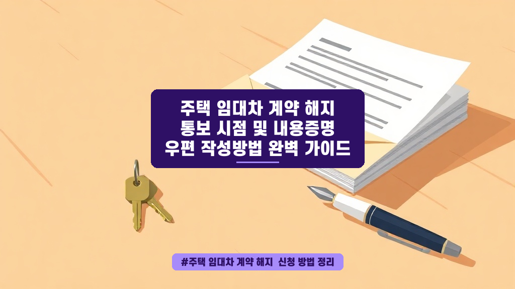이사 계획 중이신가요? 임대차 계약 해지, 당황하지 말고 이렇게 준비하세요!