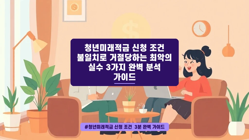 청년미래적금 신청 전 꼭 확인해야 할 거절 방지 체크리스트
