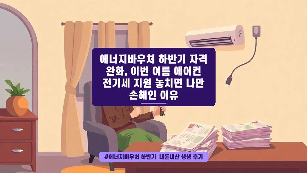 여름 에어컨 전기세 부담 덜어주는 에너지바우처, 올해는 꼭 챙기세요!