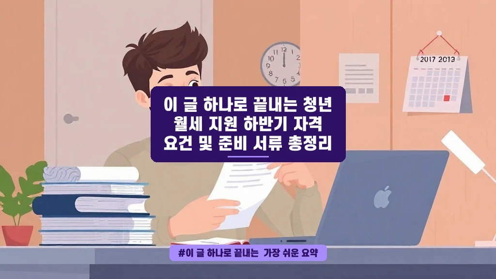 청년 월세 지원 하반기, 놓치면 후회할 꿀팁 총정리