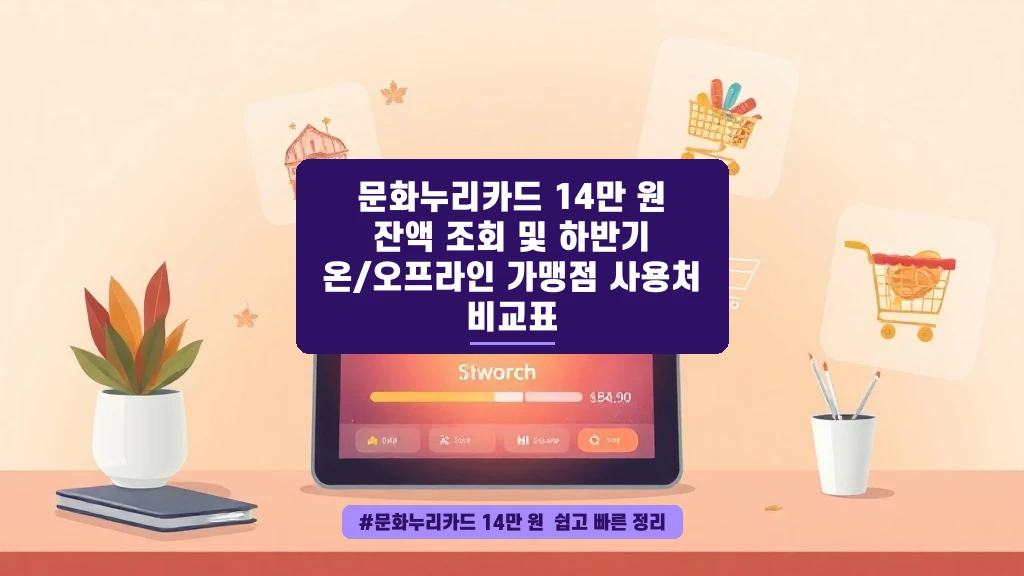 문화누리카드 14만 원, 이렇게 쓰면 알뜰해요!