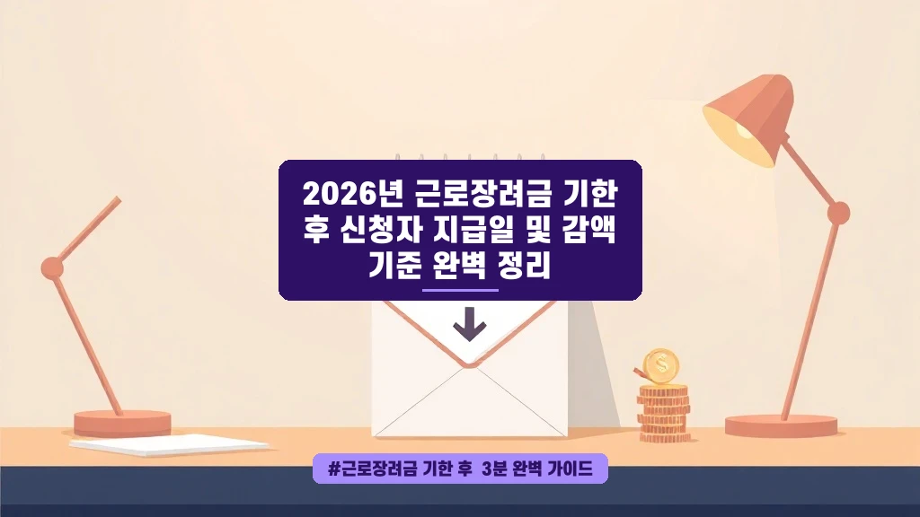 근로장려금 8월 지급, 혹시 나도 감액? 놓치면 후회할 꿀팁