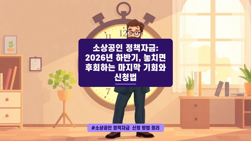 소상공인 정책자금, 하반기엔 더 빡빡해져요