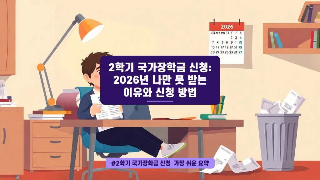 2학기 국가장학금, 이번엔 꼭 놓치지 마세요!